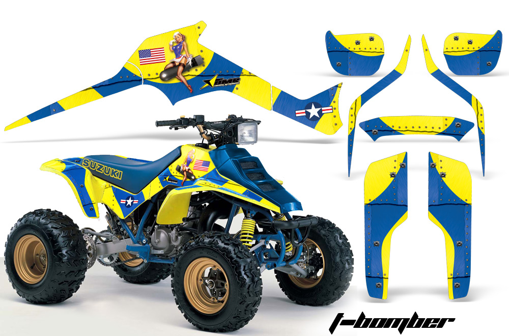 Suzuki LT250R Graphics Kit  Graphics Kit TBomber YBL